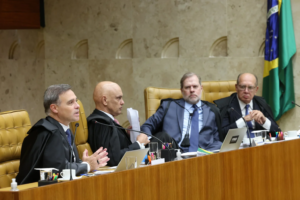 Dias Toffoli e Alexandre de Moraes durante sessão do STF, nesta quarta-feira (4) – LUIZ SILVEIRA/STF